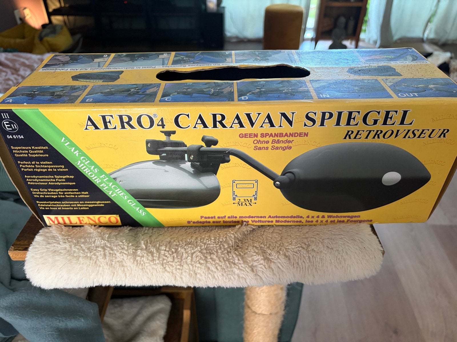Milenco Aero 4 Caravan Spiegels - Vlak Glas, Ophalen, Nieuw
