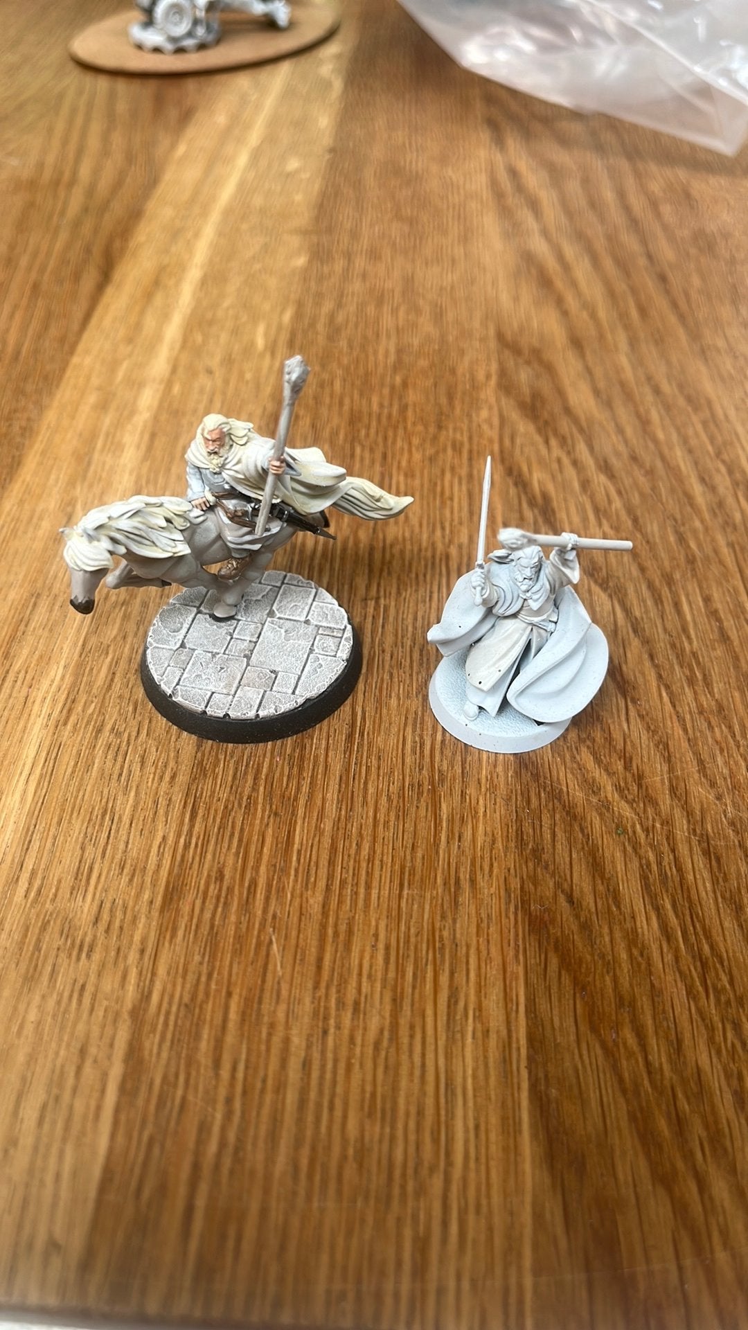 Gandalf the white on horse MESBG, Ophalen of Verzenden, Zo goed als nieuw, Warhammer
