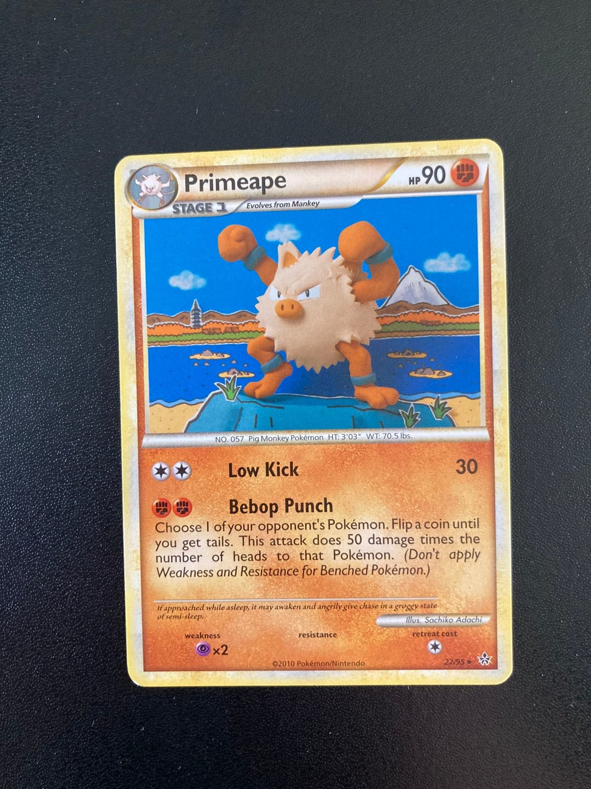 Pokemon kaart Primeape, Ophalen of Verzenden, Zo goed als nieuw