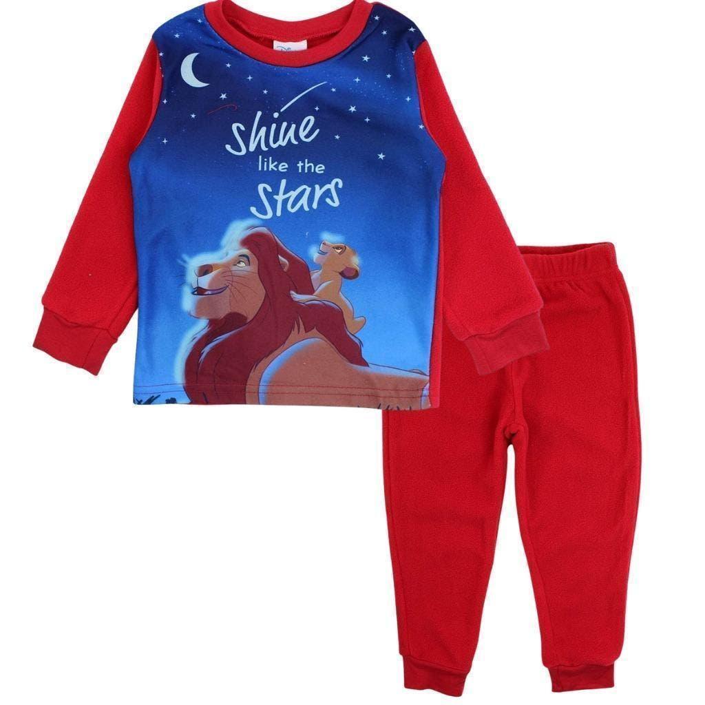 Lion King Fleece Pyjama Rood - Mt 92 - 104 - 110 - 116 - 128, Disney, Nacht- of Onderkleding, Nieuw, Ophalen of Verzenden