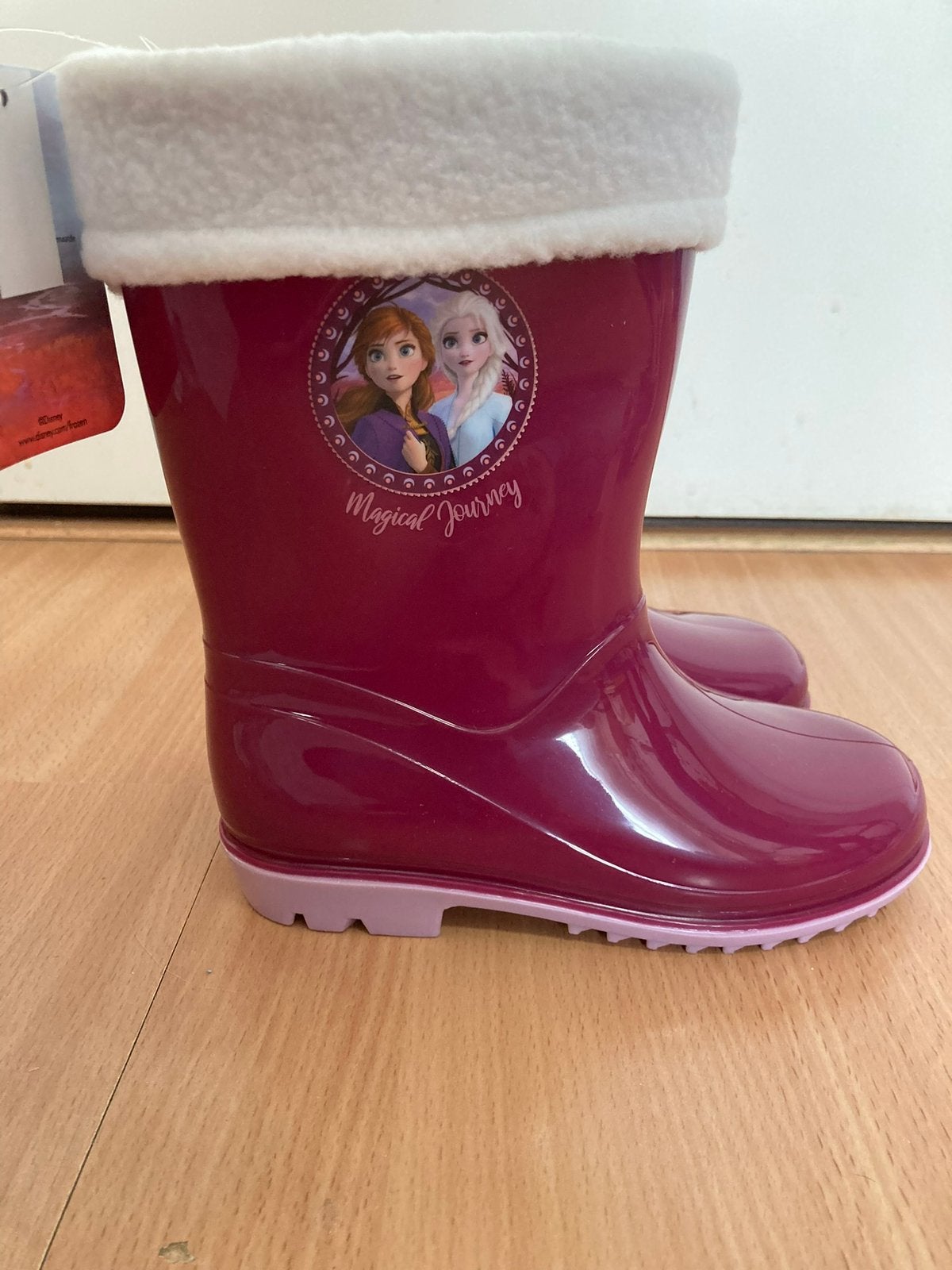 Nieuwe Disney Frozen Anna Elsa regenlaarzen gevoerd maat 26, Meisje, Nieuw, Ophalen of Verzenden, Laarzen