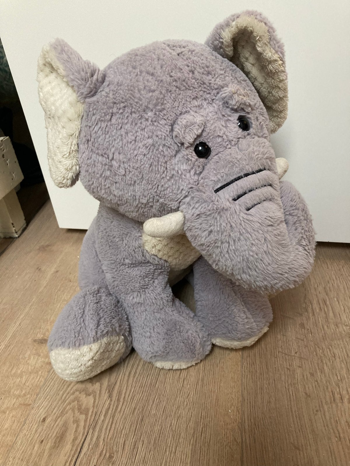 Grijze Olifant Knuffel - ZGAN, Ophalen of Verzenden, Zo goed als nieuw, Grijs, Olifant