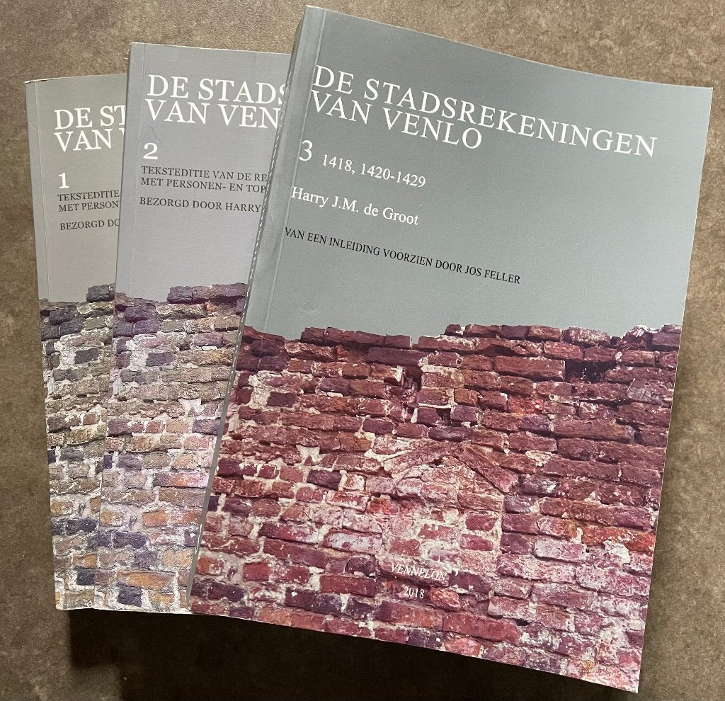 De Stadsrekeningen van Venlo deel 1 t/m 3 (compleet), Ophalen of Verzenden, Zo goed als nieuw, Harry de Groot