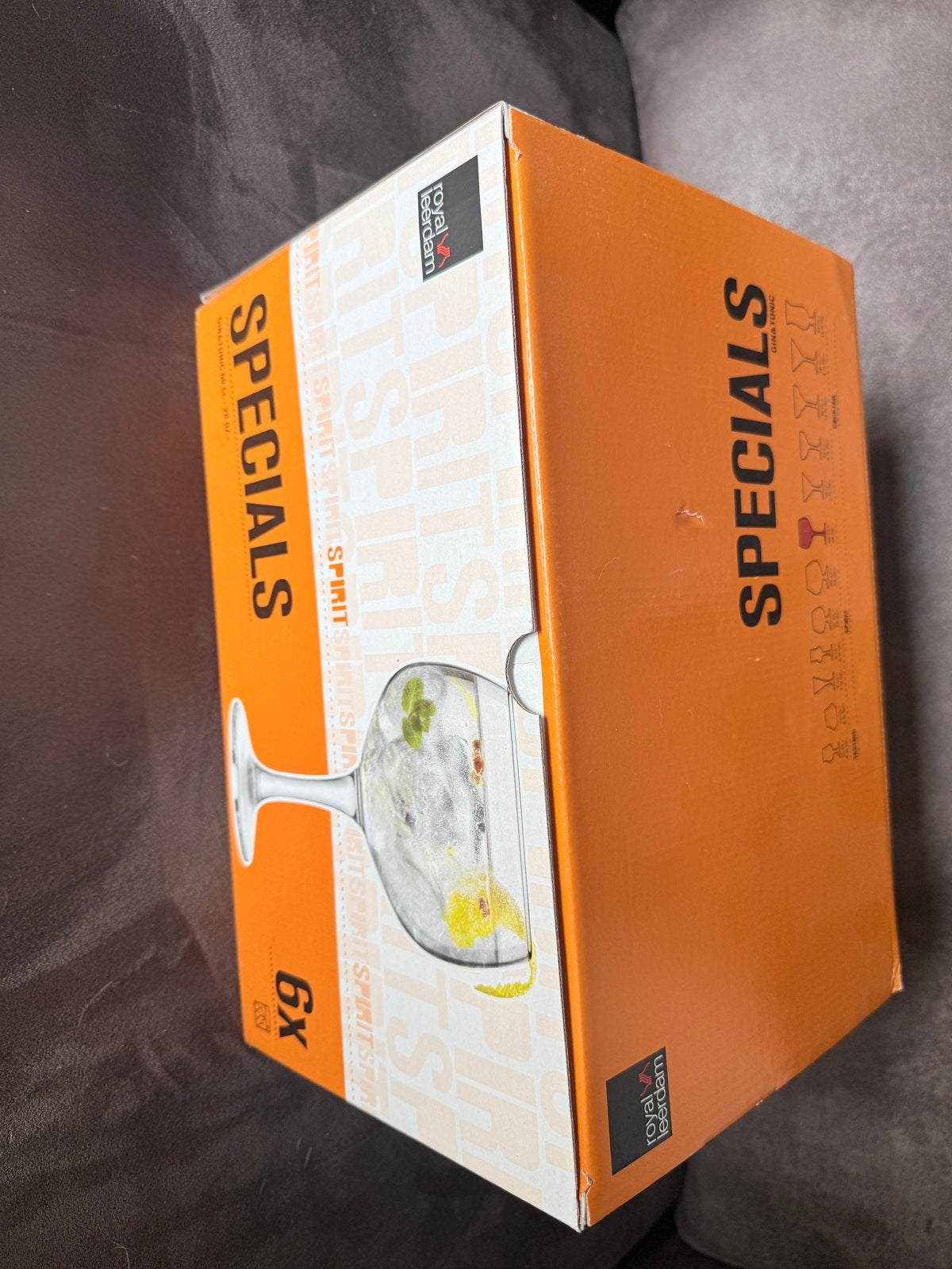 Royal Leerdam Specials Gin & Tonic Glazen - Set van 6, Ophalen, Nieuw, Overige merken, Glas