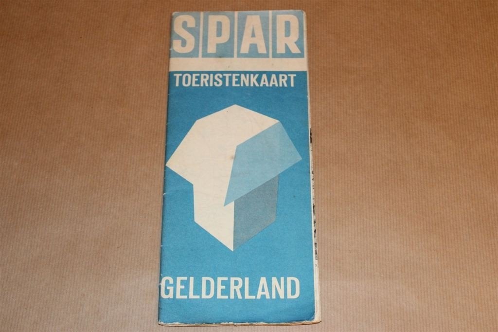 Spar Toeristenkaart - Gelderland - Circa 1960, Boeken, Atlassen en Landkaarten, Gelezen, Ophalen of Verzenden, Landkaart, 1800 tot 2000