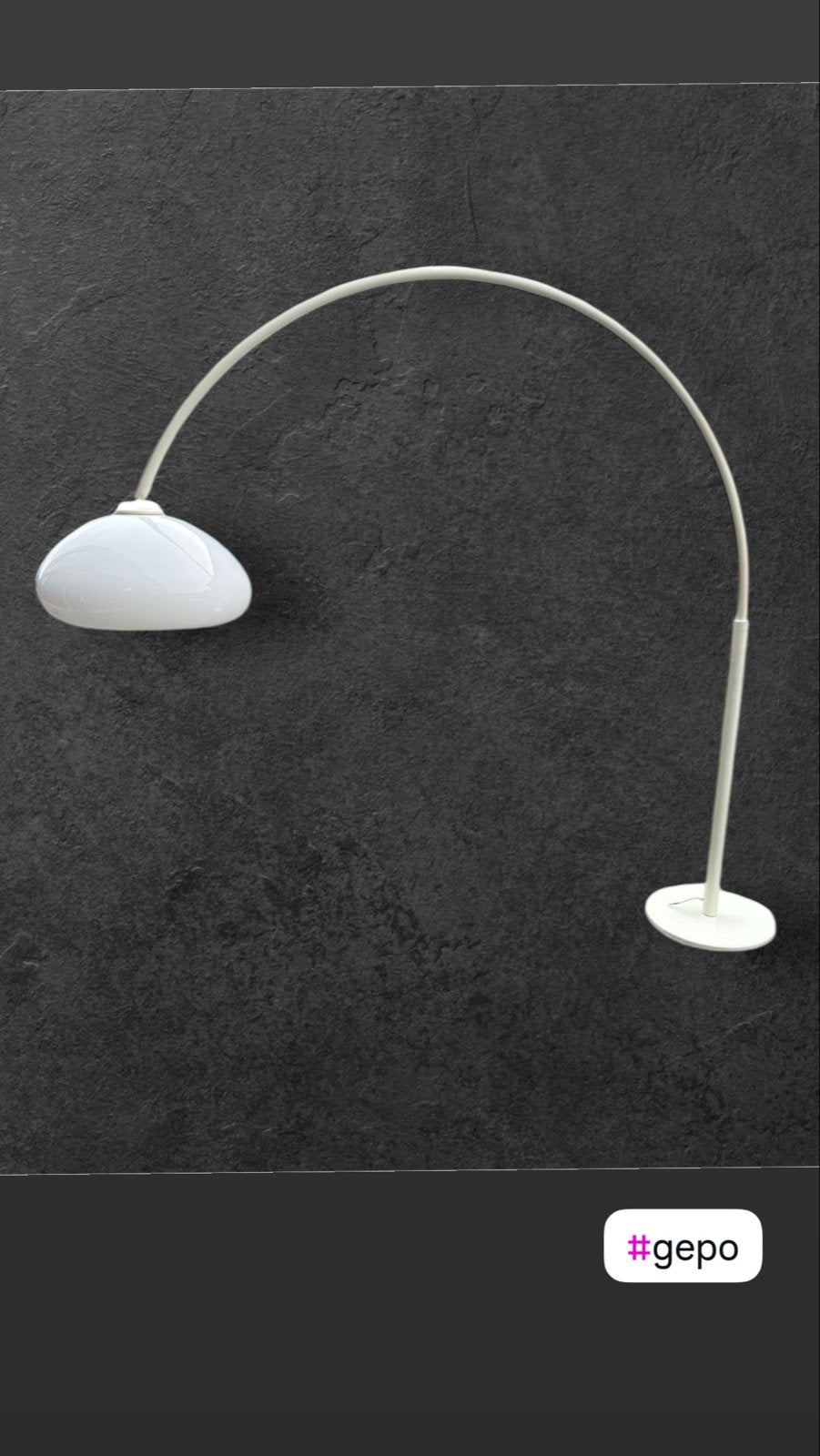 Gepo XXL Booglamp - Vintage Design Vloerlamp, Ophalen, Gebruikt, 200 cm of meer, E27 (groot)