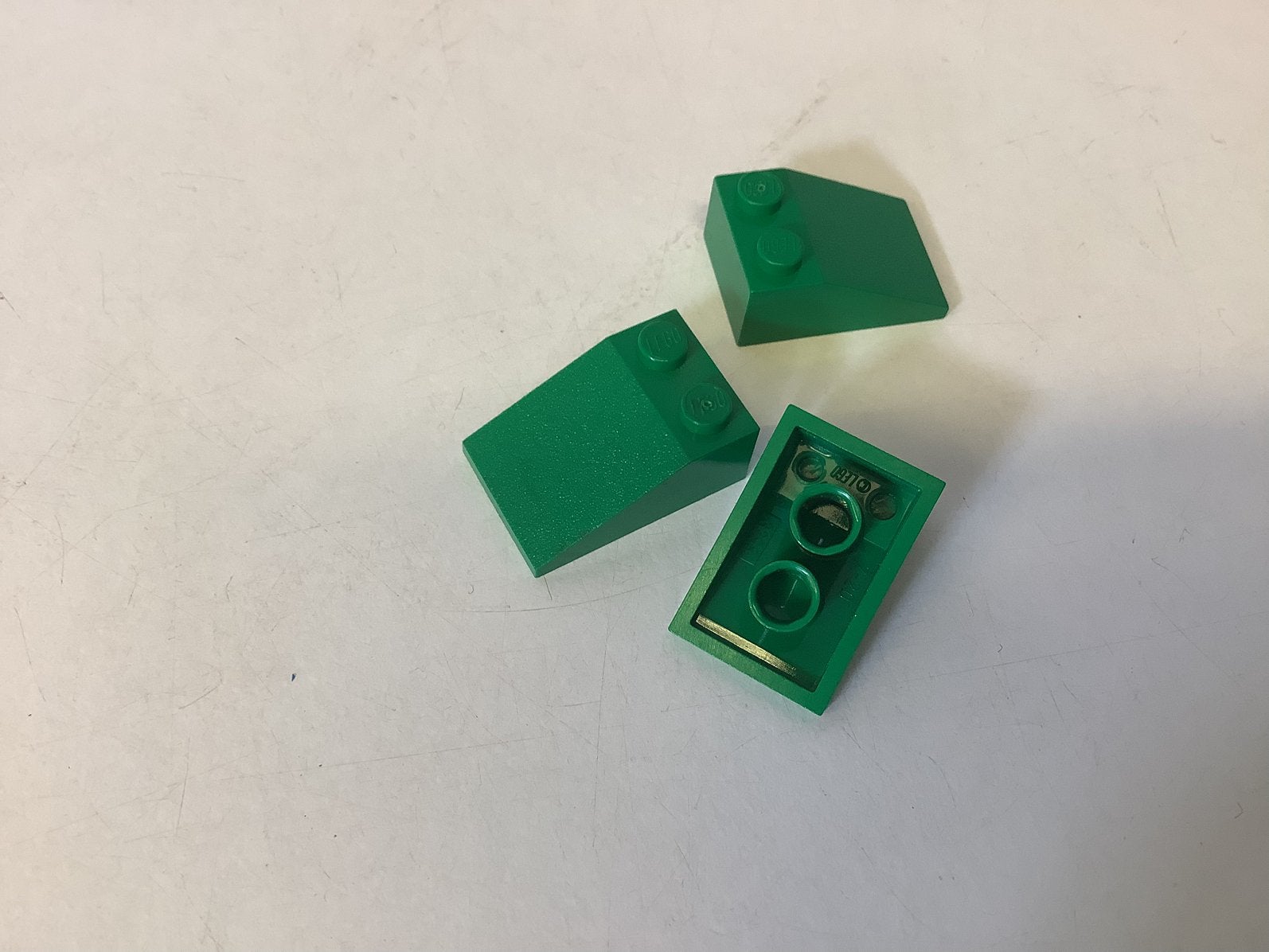 Lego dakpan 33 3x2 groen, Ophalen of Verzenden, Gebruikt, Losse stenen, Lego