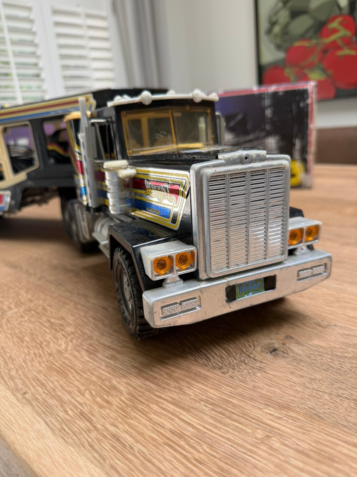 Speelgoedtruck Super Dallas Gozan eind jaren’80, Ophalen of Verzenden, Gebruikt, Bus of Vrachtwagen