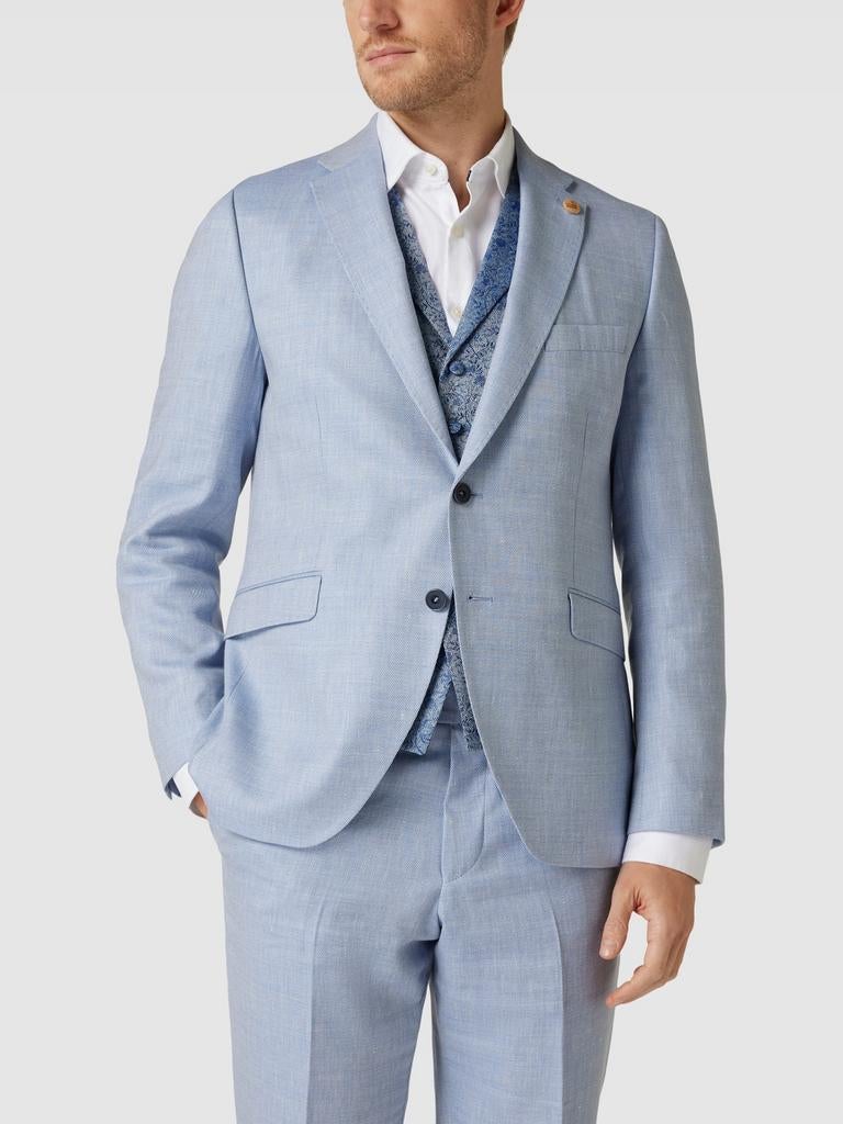 Nieuw Wilvorst Trouwpak Linnenlook Maat 54, Kleding | Heren, Kostuums en Colberts, Nieuw, Maat 52/54 (L), Blauw, Ophalen of Verzenden