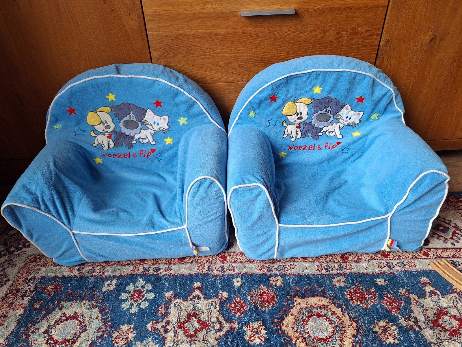 2x Woezel & Pip kinderstoeltjes, Ophalen, Gebruikt, Overige typen