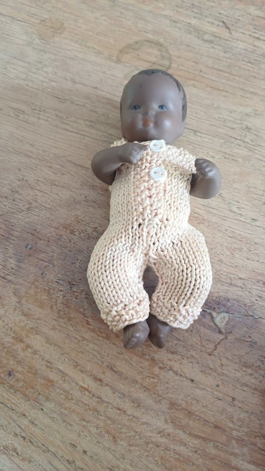 All-bisque baby-popje, ws. jaren 1900-1940, Ophalen of Verzenden, Zo goed als nieuw, Babypop