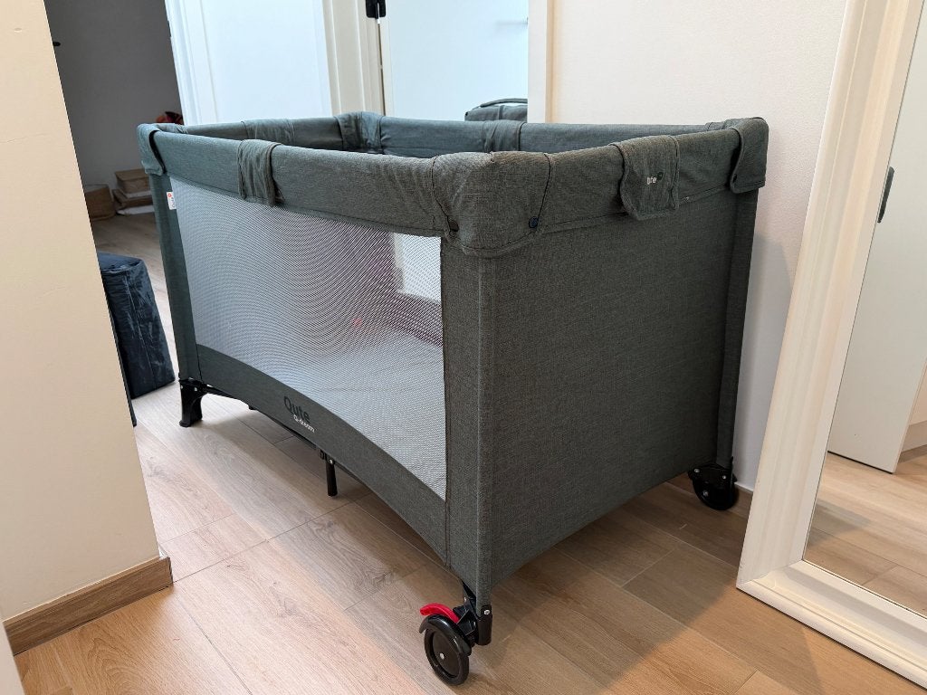 Campingbed Q-dream (2 hoogtes), Ophalen, Zo goed als nieuw, Reisbedje
