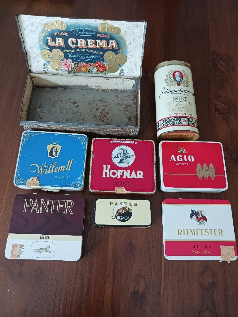 assorti sigarenblikjes, Antiek en Kunst, Ophalen