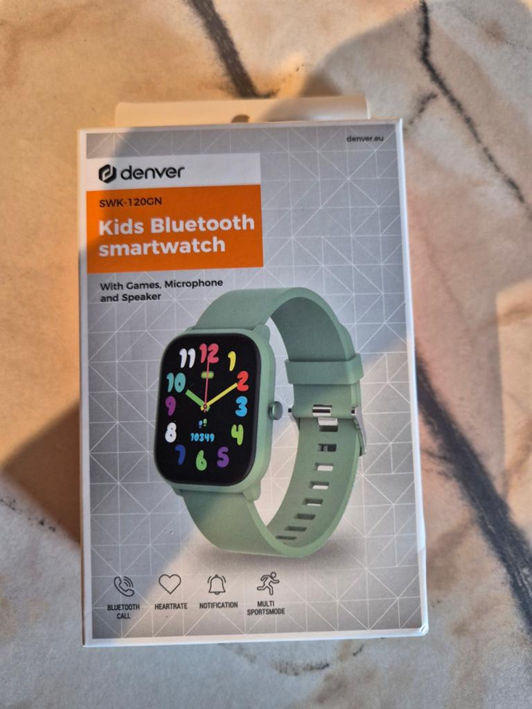 Denver Kids Bluetooth Smartwatch SWK-120GN/SWK-120RO, Sieraden, Tassen en Uiterlijk, Smartwatches, Hartslag, Ophalen of Verzenden