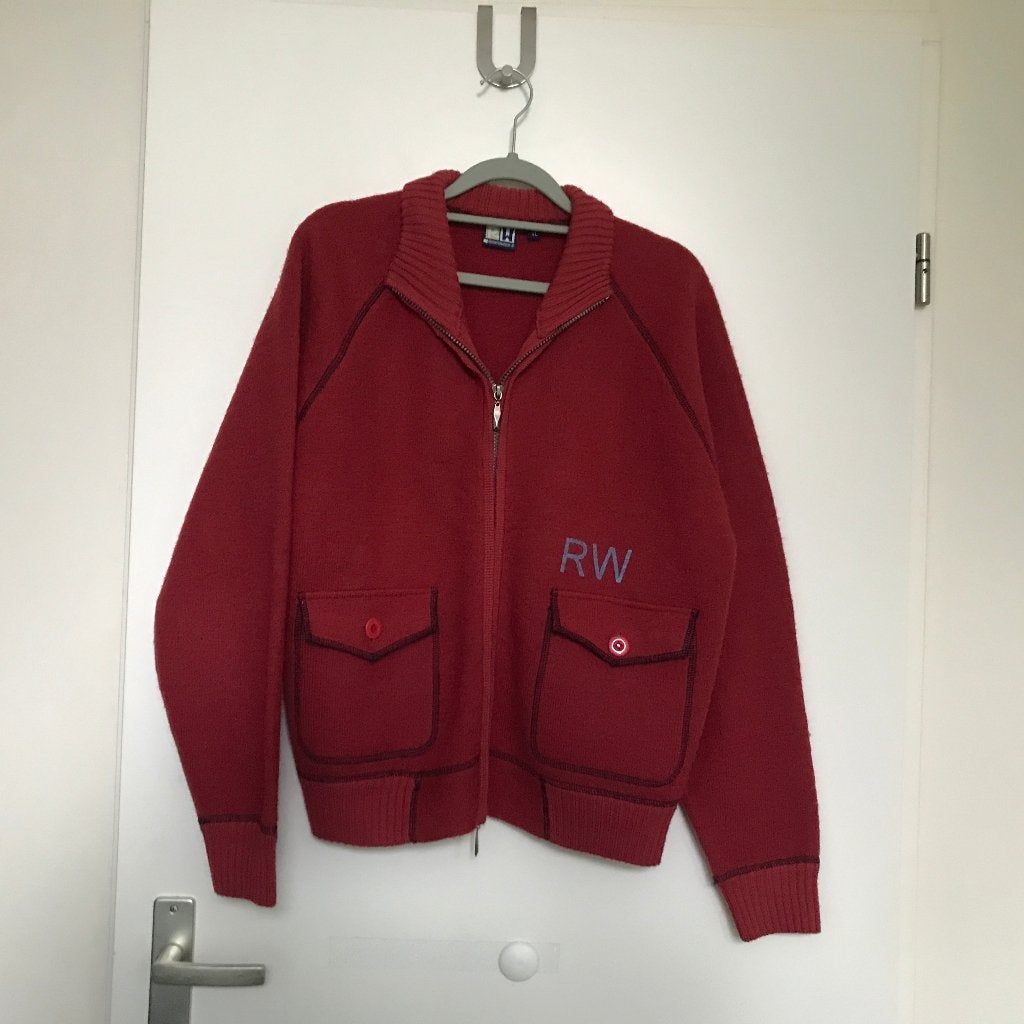 RW Roostenstein Wolke framboosrood vest/jas 100% wol maat XL, Ophalen of Verzenden, Maat 46/48 (XL) of groter, Roze