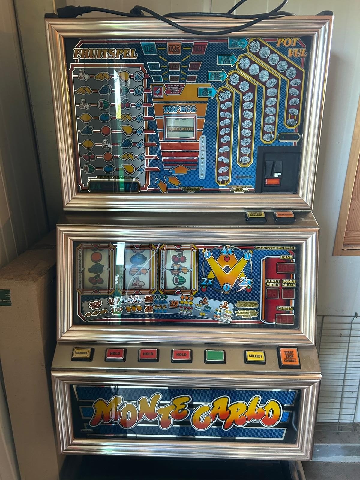 Gokkast Monte Carlo - Fruitspel, Euro, Ophalen, Gebruikt