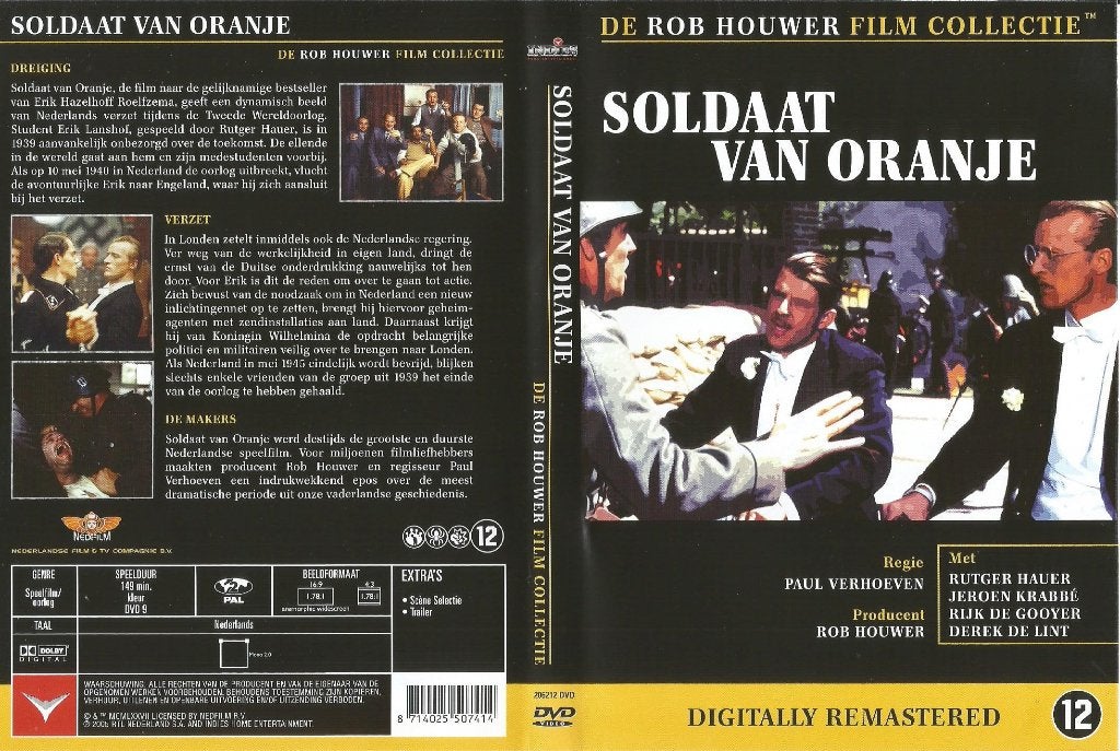 DVD Soldaat van Oranje van Paul Verhoeven, Zo goed als nieuw, Oorlog, Vanaf 12 jaar, Ophalen of Verzenden