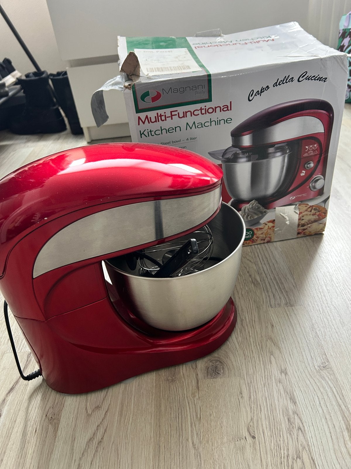 Zo goed als nieuwe keukenmachine, 4 liter of meer, Ophalen, Zo goed als nieuw, 3 snelheden of meer