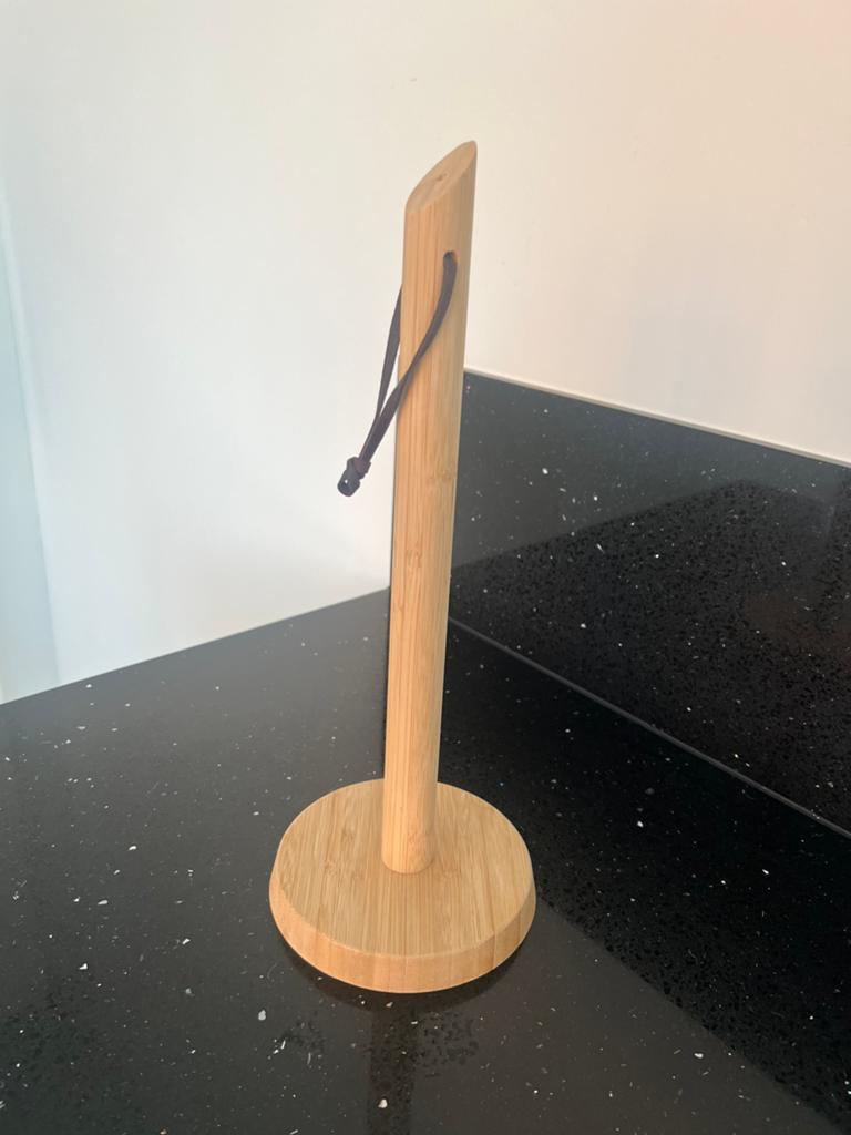 Bamboe keukenrolhouder, Ophalen of Verzenden, Zo goed als nieuw