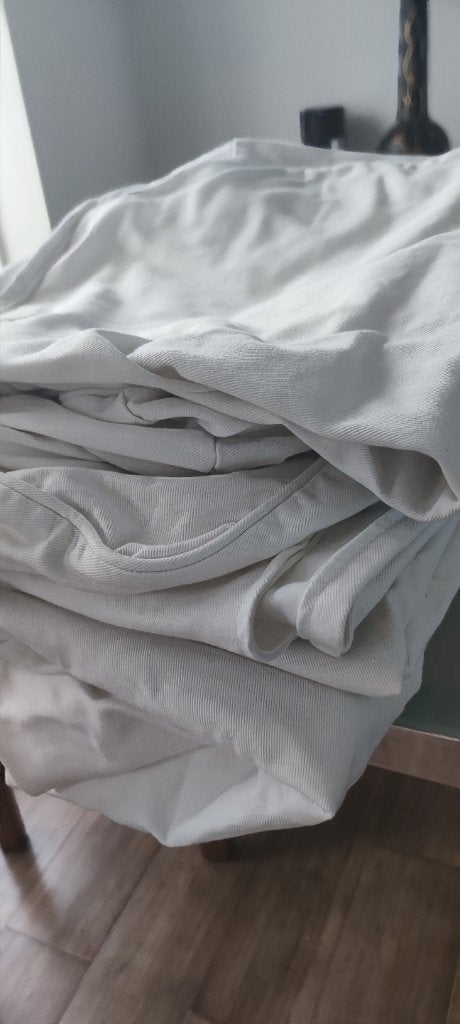 IKEA EKTORP hoezen – 2-zitsbank - wit katoen, Ophalen of Verzenden, Zo goed als nieuw, Stof