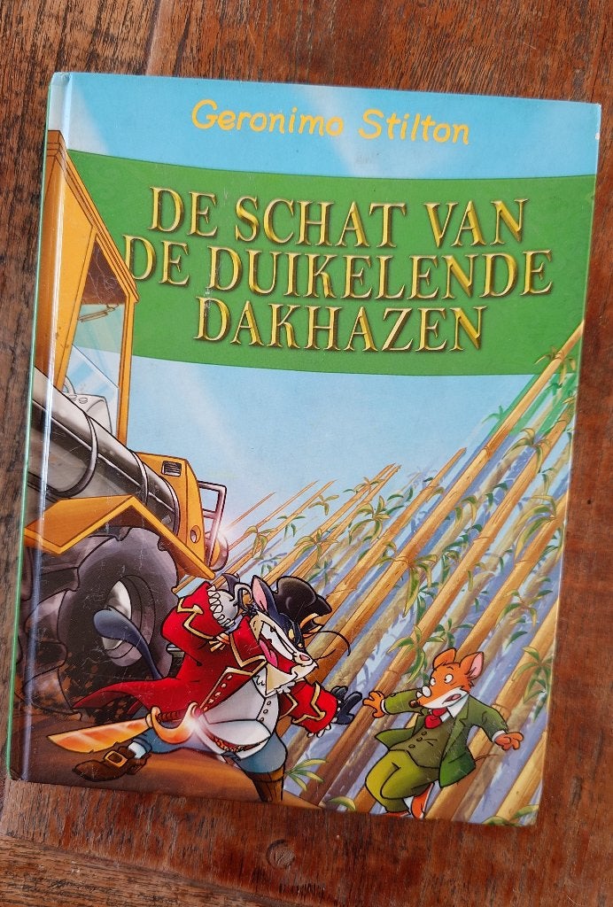 Geronimo Stilton De schat van duikelende dakhazen, zgan, Boeken, Ophalen of Verzenden, Zo goed als nieuw, Onbekend, Non-fictie
