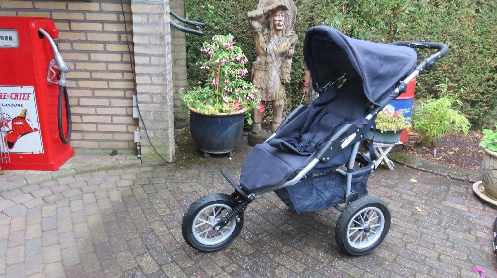 Babyroll buggy/wandelwagen z.g.a.n. blauw, Kinderen en Baby's, Ophalen, Zo goed als nieuw, Overige merken, Verstelbare rugleuning