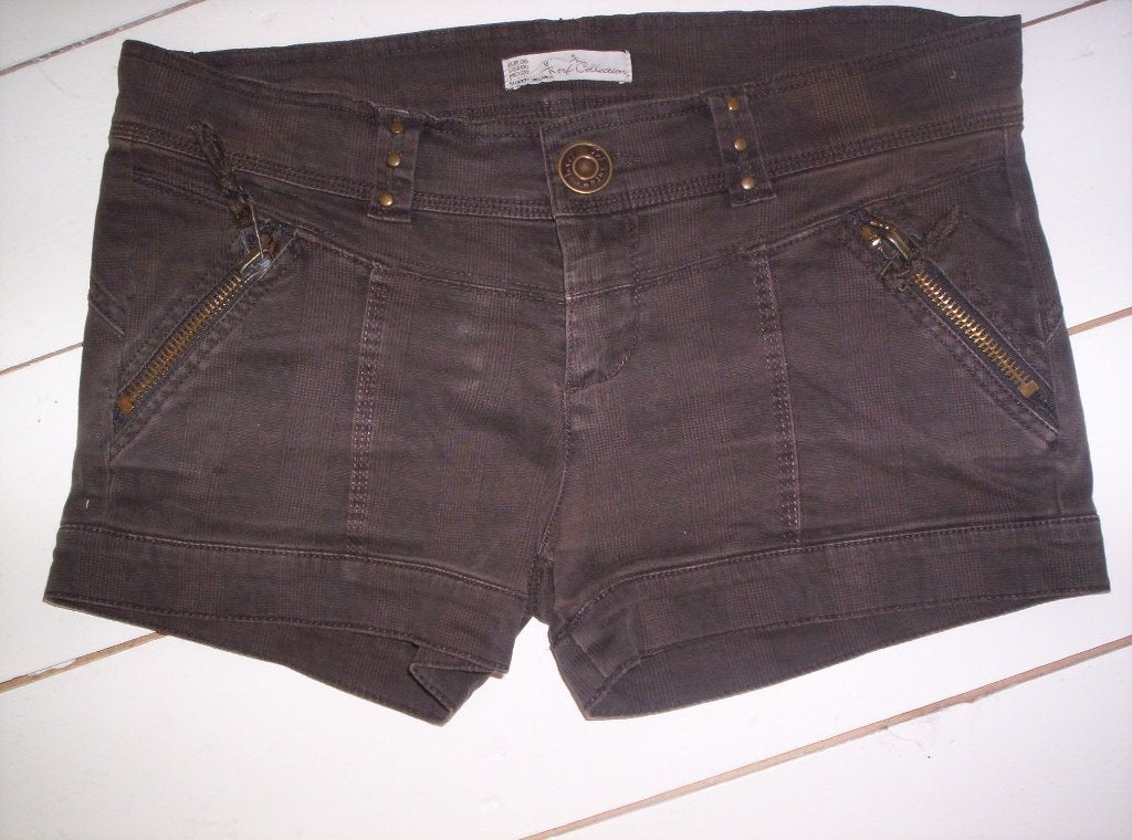 BROEK kort van ZARA, bruine ruit, maat 38, zgan, Maat 38/40 (M), Zara, Ophalen of Verzenden, Zo goed als nieuw