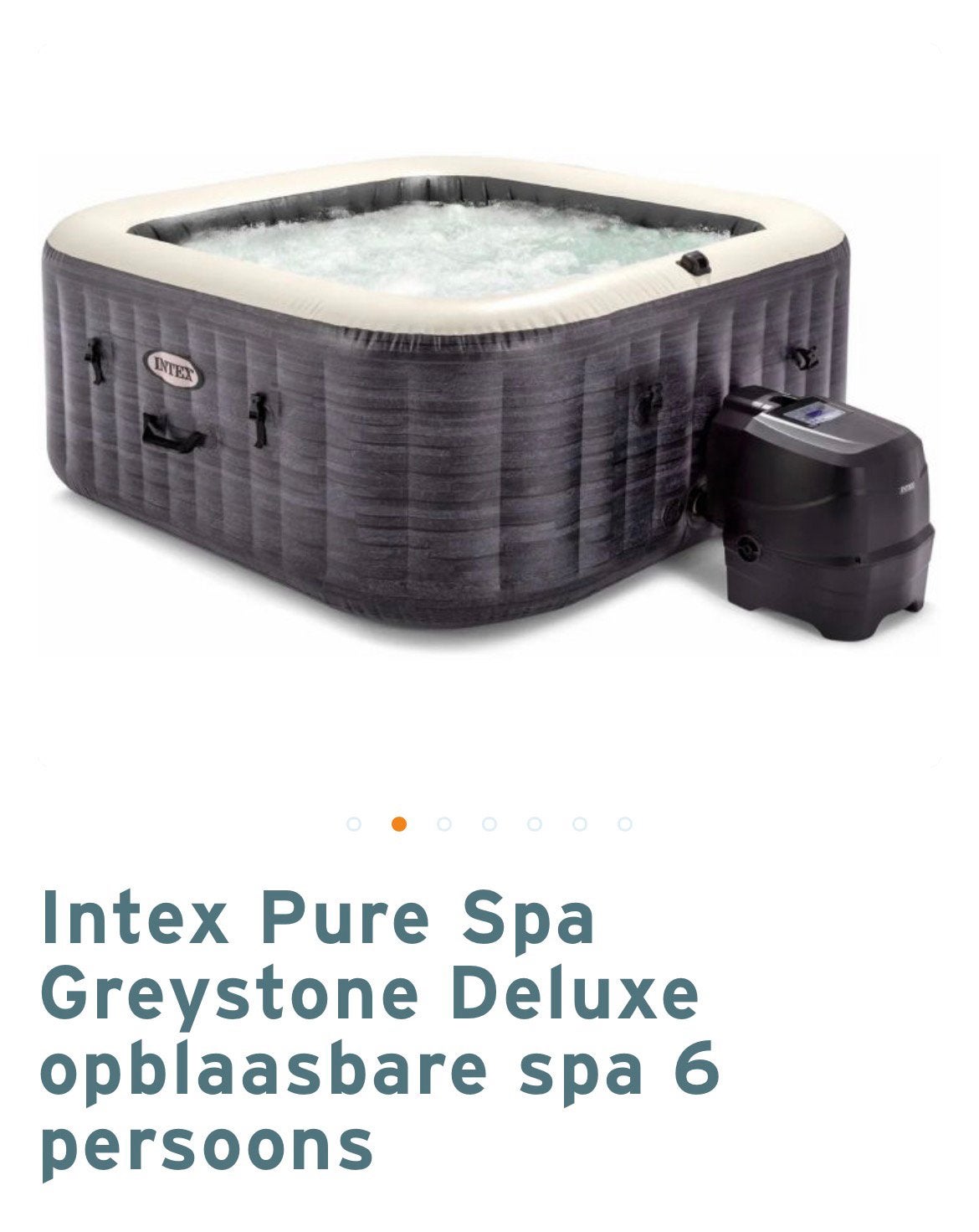 Jacuzzi Intex Spa Deluxe Greystone, Ophalen, Zo goed als nieuw, Filter
