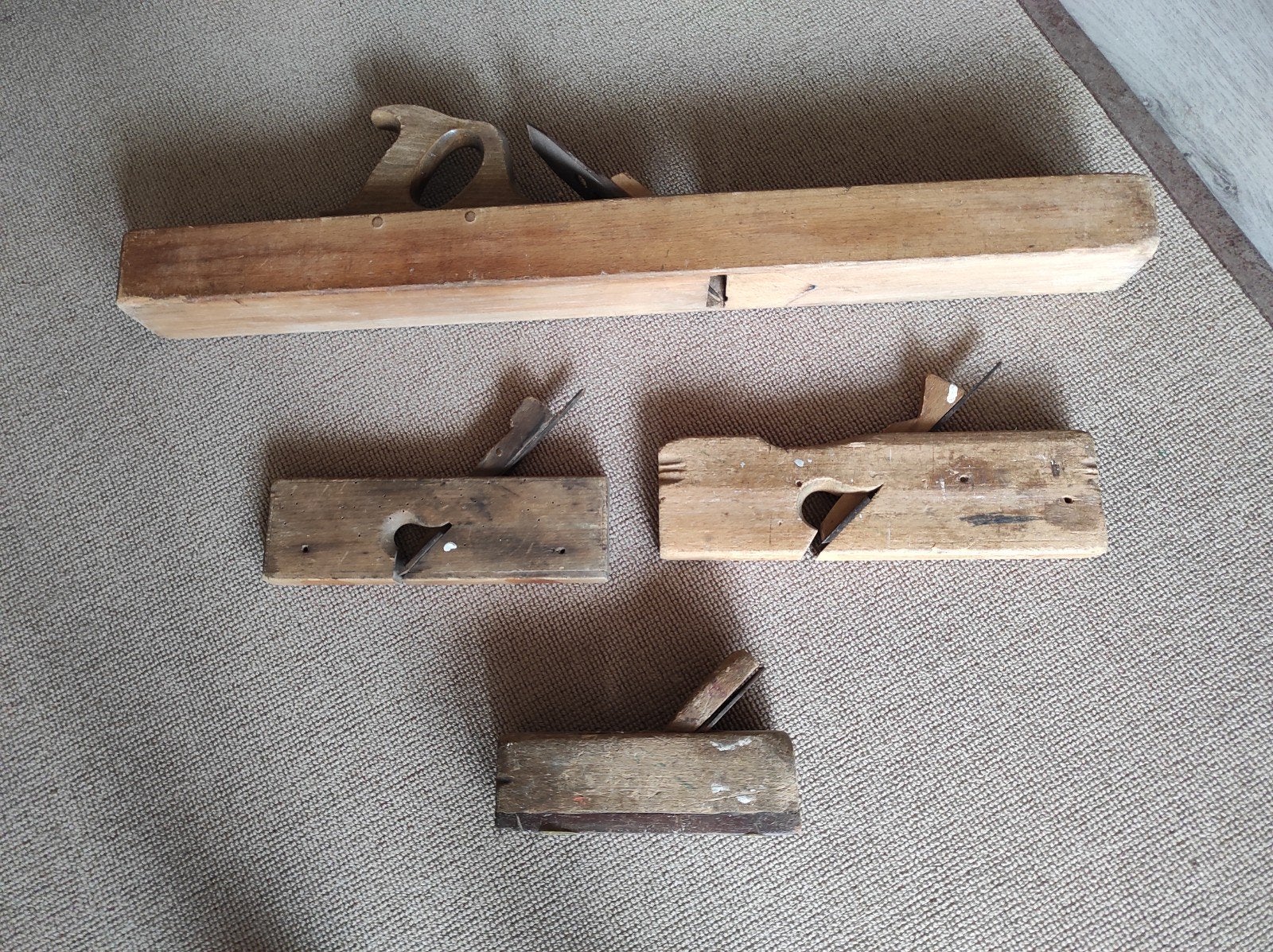 Oude houten schaven, 4 stuks, Ophalen