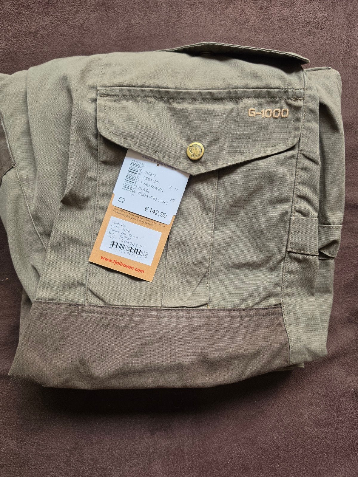 Fjällräven Vidda Pro Wandelbroek - Maat 52 - Olive Green, Ophalen of Verzenden, Gebruikt, Kleding