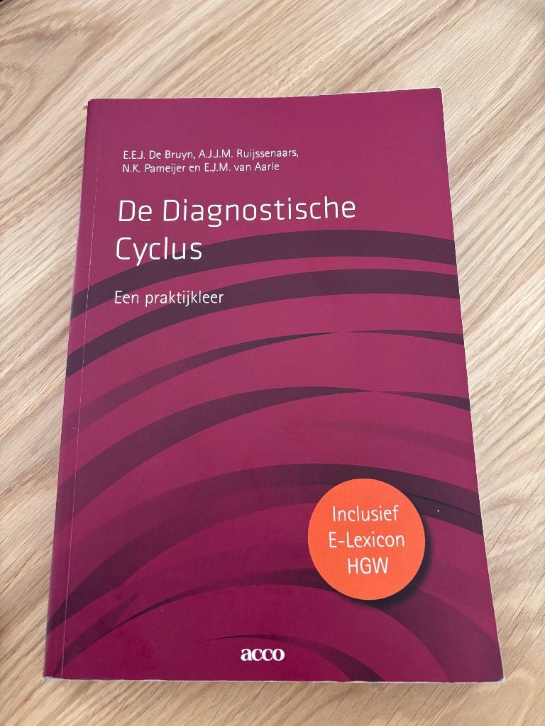 Boek de diagnostische cyclus, Boeken, Ophalen of Verzenden, Beta, Zo goed als nieuw, WO