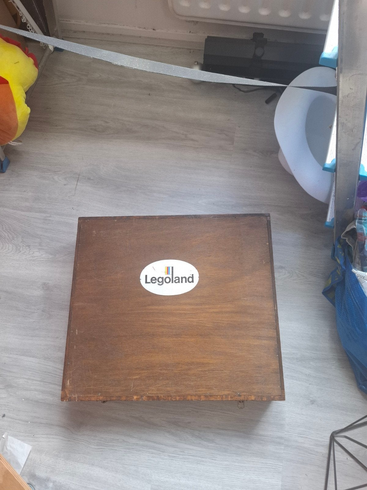 Vintage Houten Opbergdoos met Vakken voor lego, Gebruikt, Lego, Overige typen, Ophalen of Verzenden