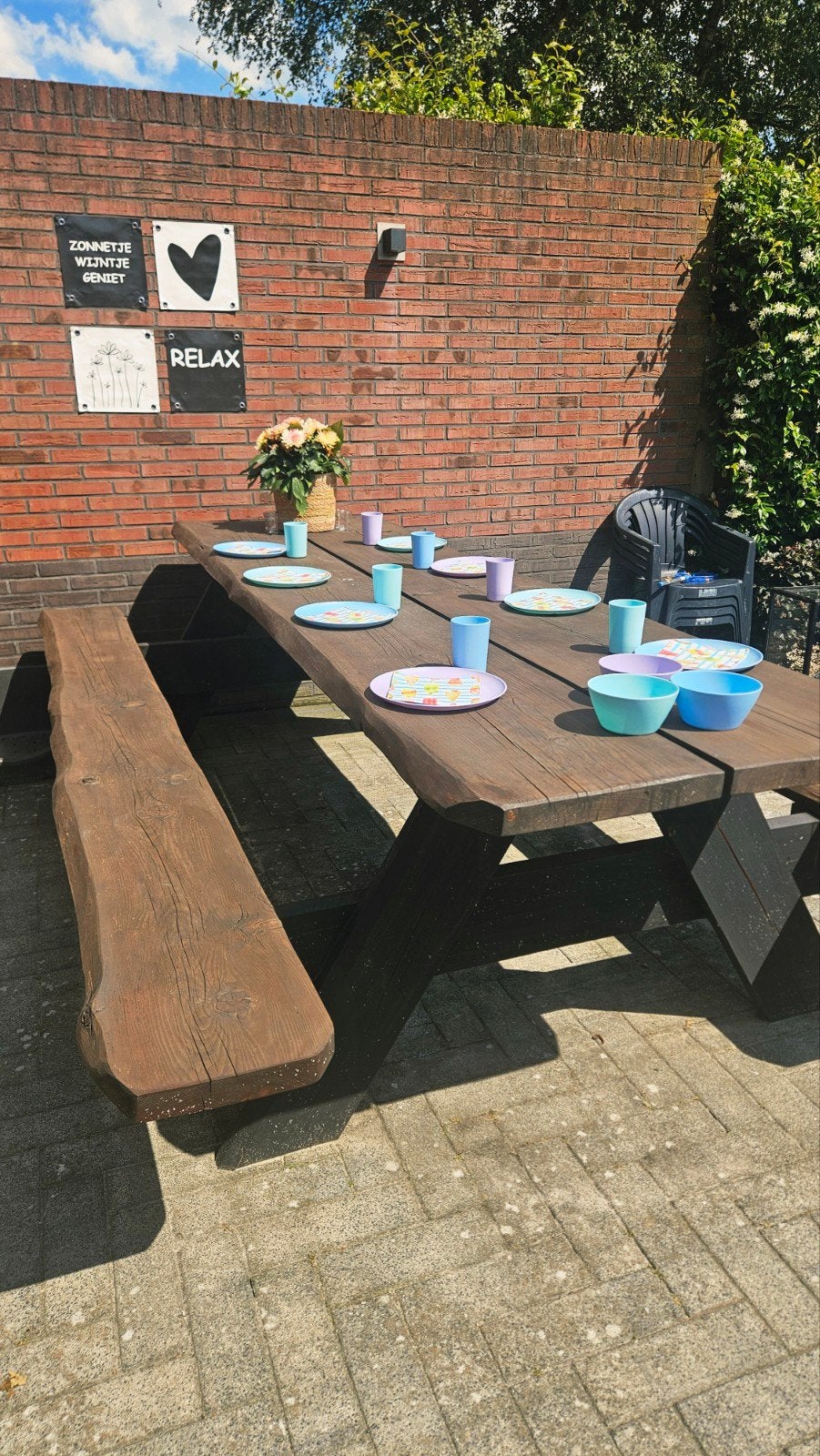 Picknicktafel 3 meter 10/12 pers, Ophalen