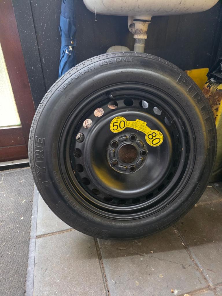 Reservewiel Volvo V50, Ophalen