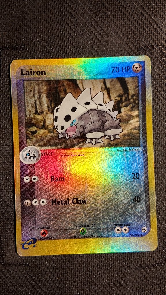 Lairon 36 Ruby & Sapphire | Pokemon kaart, Ophalen, Zo goed als nieuw, Losse kaart, Foil