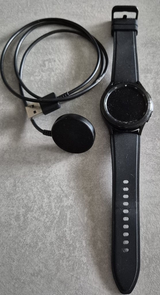 Samsung Galaxy Watch 4 Classic Zwart 42mm (Smartwatch), Zwart, Samsung ⌚️, Ophalen of Verzenden, Zo goed als nieuw