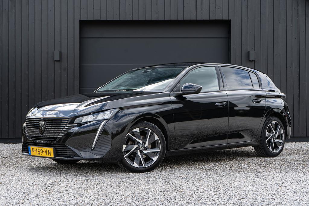 Peugeot 308 Allure 1.2 Puretech 130pk Automaat 2022 Zwart, Auto's, 1263 kg, 1199 cc, Zwart, Origineel Nederlands