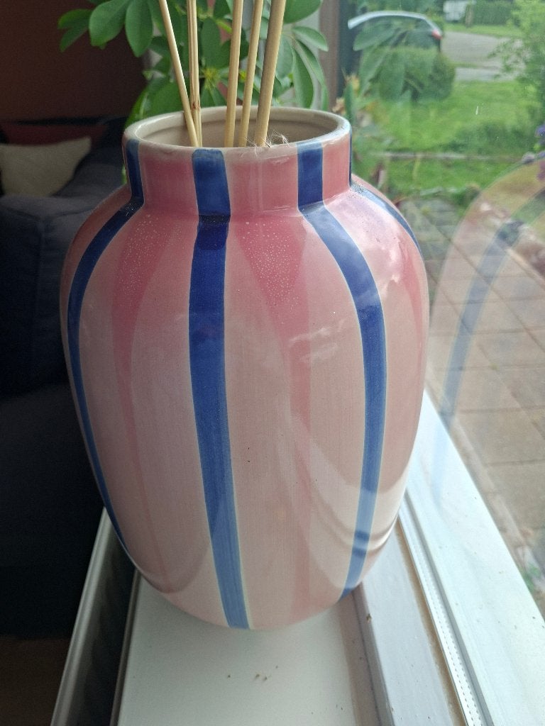 Vaas 40 cm, Ophalen, Zo goed als nieuw, 40 cm, Roze