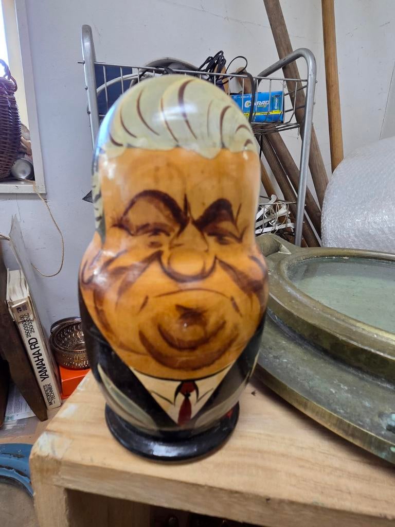 Vintage Matroesjka Poppetje - Donald Trump, Antiek en Kunst, Antiek | Overige Antiek, Ophalen of Verzenden