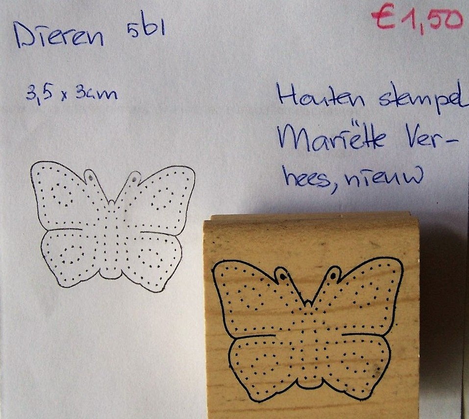 Dieren 561 Houten stempel, Ophalen of Verzenden, Nieuw, Houten stempel