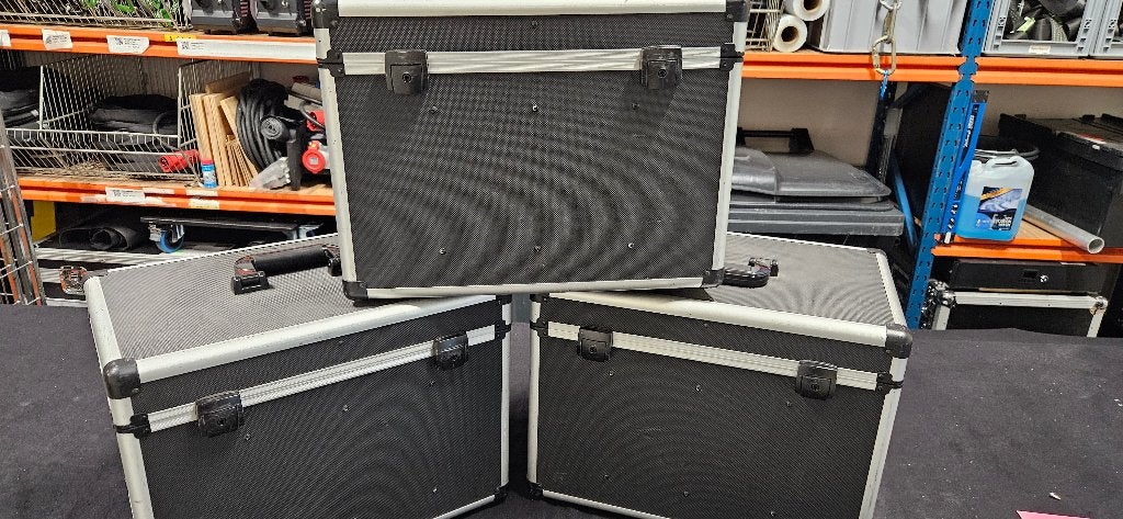 Set van 3 Flightcases met schuiminterieur, Gebruikt, Niet van toepassing, Niet van toepassing, Onbekend