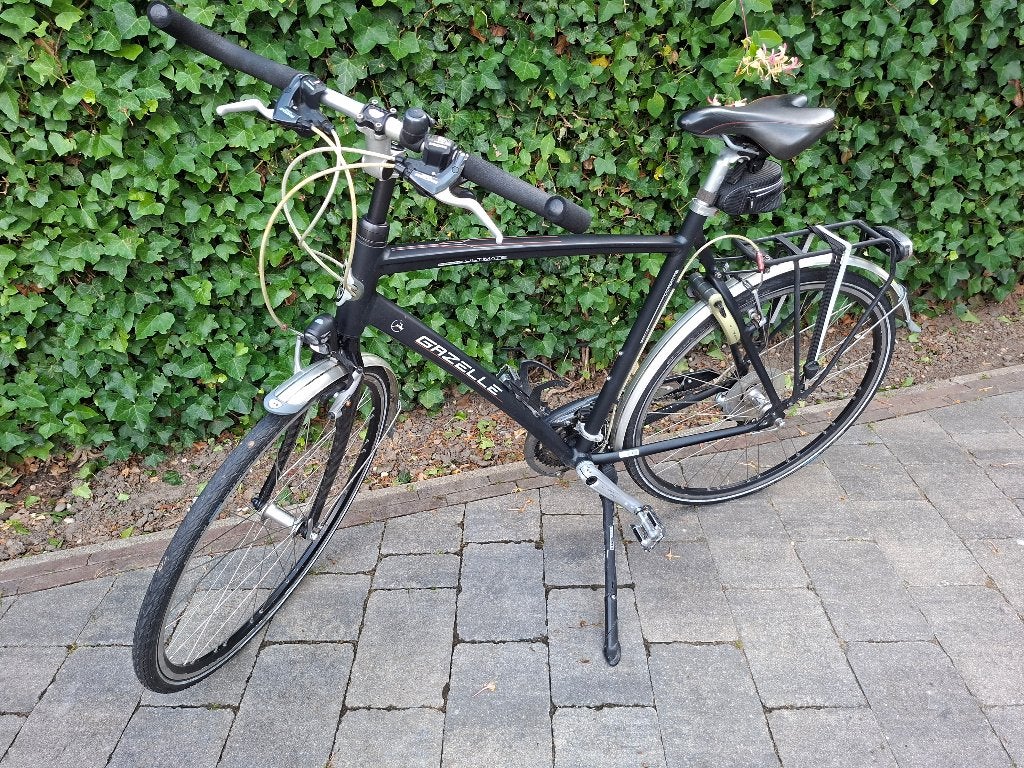 Gazelle herenfiets, Fietsen en Brommers, Fietsen | Heren | Herenfietsen, Ophalen, Gebruikt, Velgrem, Versnellingen