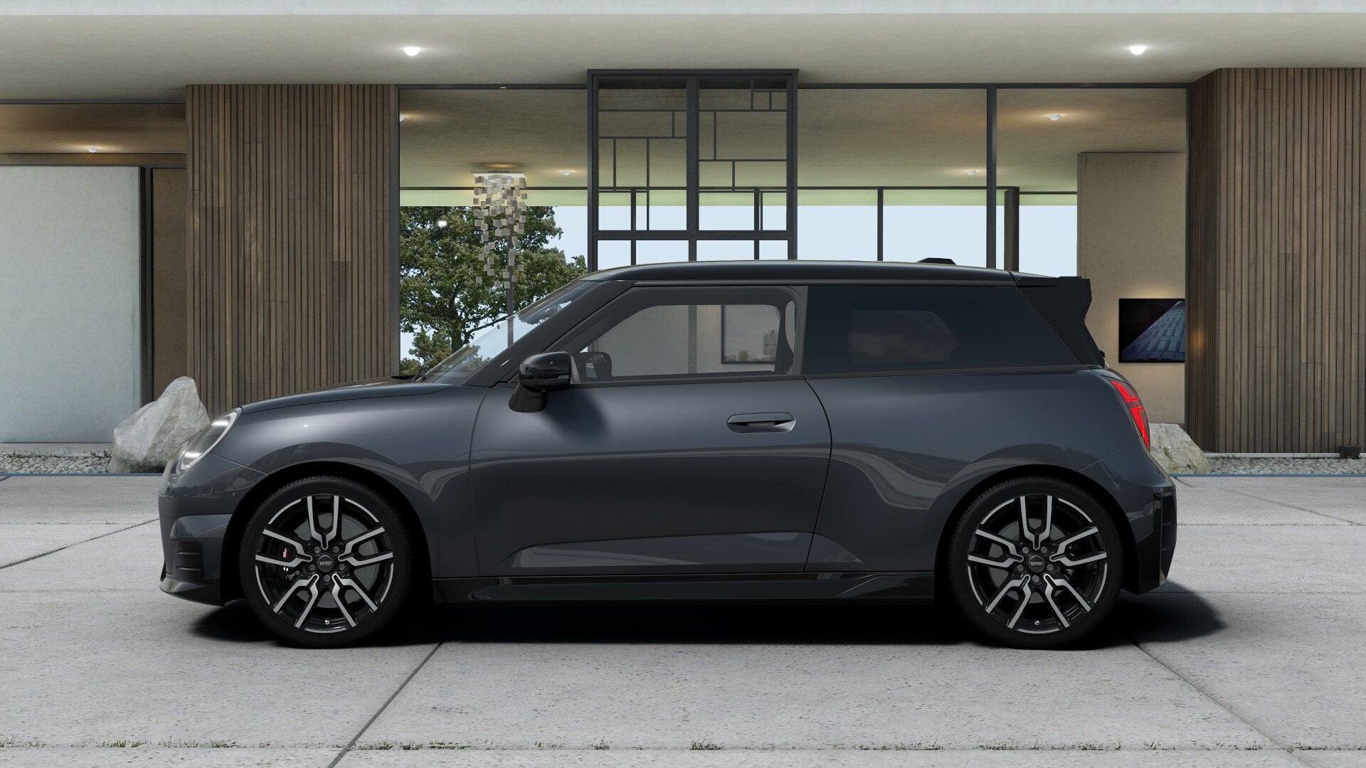 MINI Hatchback Cooper SE / John Cooper Works / Pakket M / 18, Zwart, 4 stoelen, Leder en Stof, Mini Electric