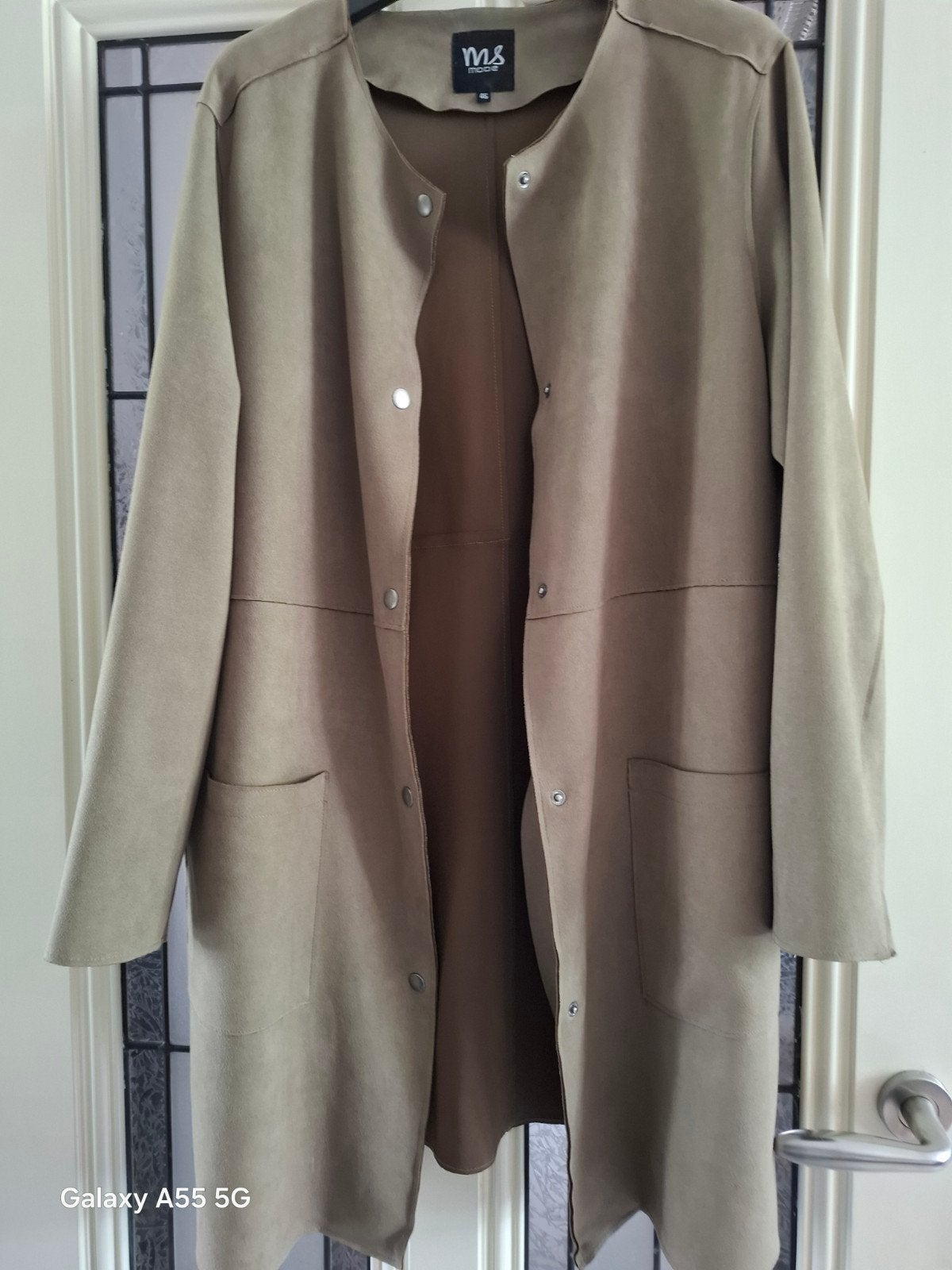 MS MODE MAAT46 JAS, Verzenden, Zo goed als nieuw, Bruin, Jas of Mantel