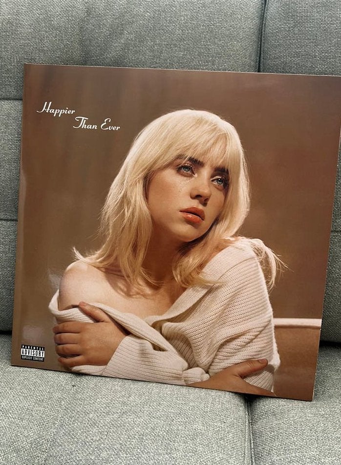 Billie eilish happier than ever vinyl, Ophalen of Verzenden, Zo goed als nieuw, 12 inch