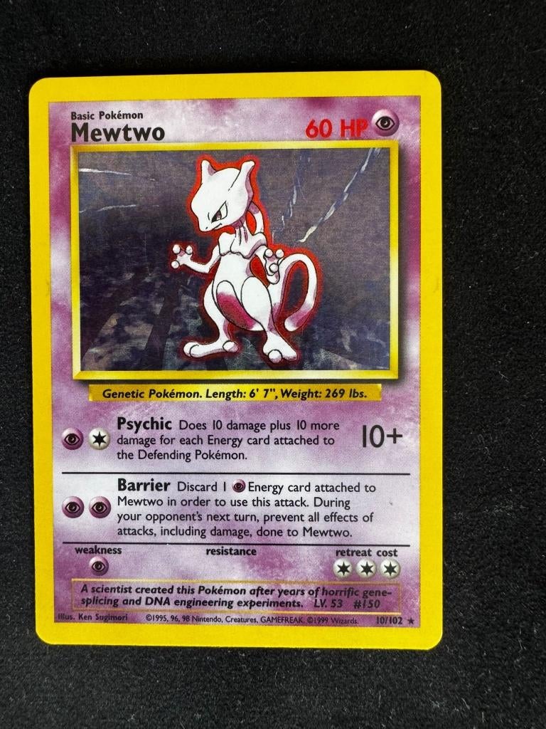 Mewtwo BS10, Ophalen of Verzenden, Gebruikt, Losse kaart, Foil