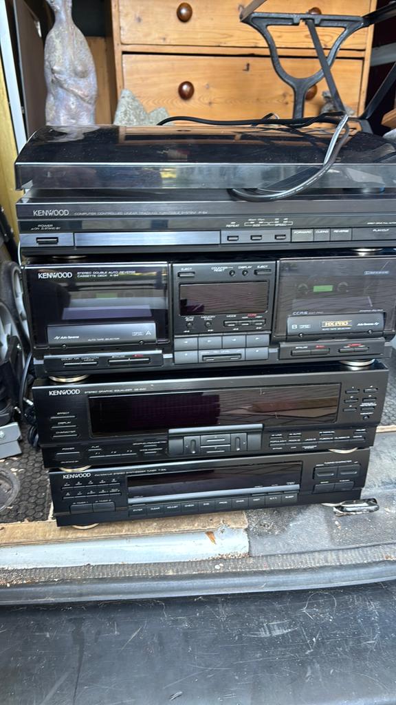 Kenwood Stereo Set - Tuner, Equalizer, Cassettedeck, Platens, Ophalen, Gebruikt, Cassettedeck, Losse componenten