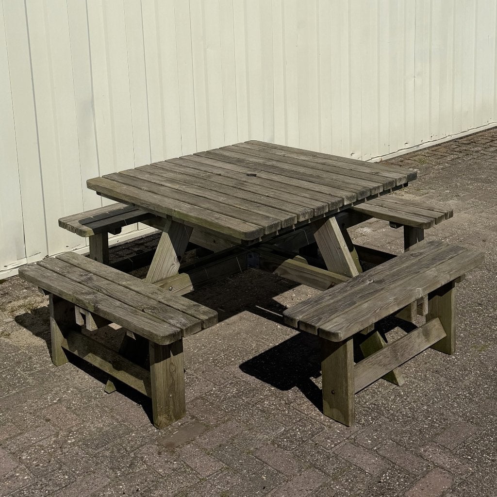 MaximaVida Picknicktafel - Vierkant (B), Ophalen, Vierkant, Hout
