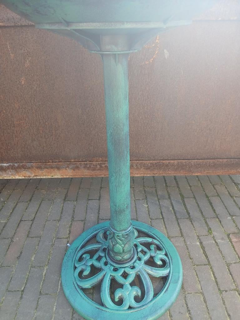 Kunststof waterschaal voor tuinvogels – groen – 83 cm hoog, Tuin en Terras, Vogelhuisjes en Vogelbaden, Nieuw, Ophalen of Verzenden