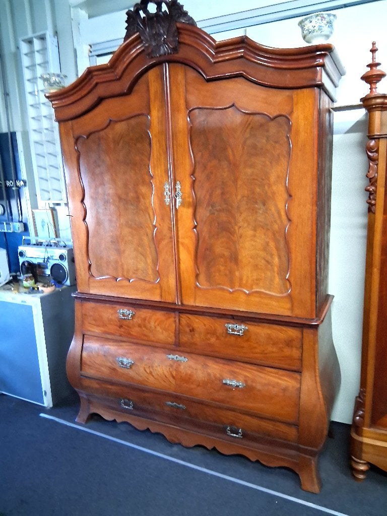 antiek Hollands kabinet en klok, Ophalen
